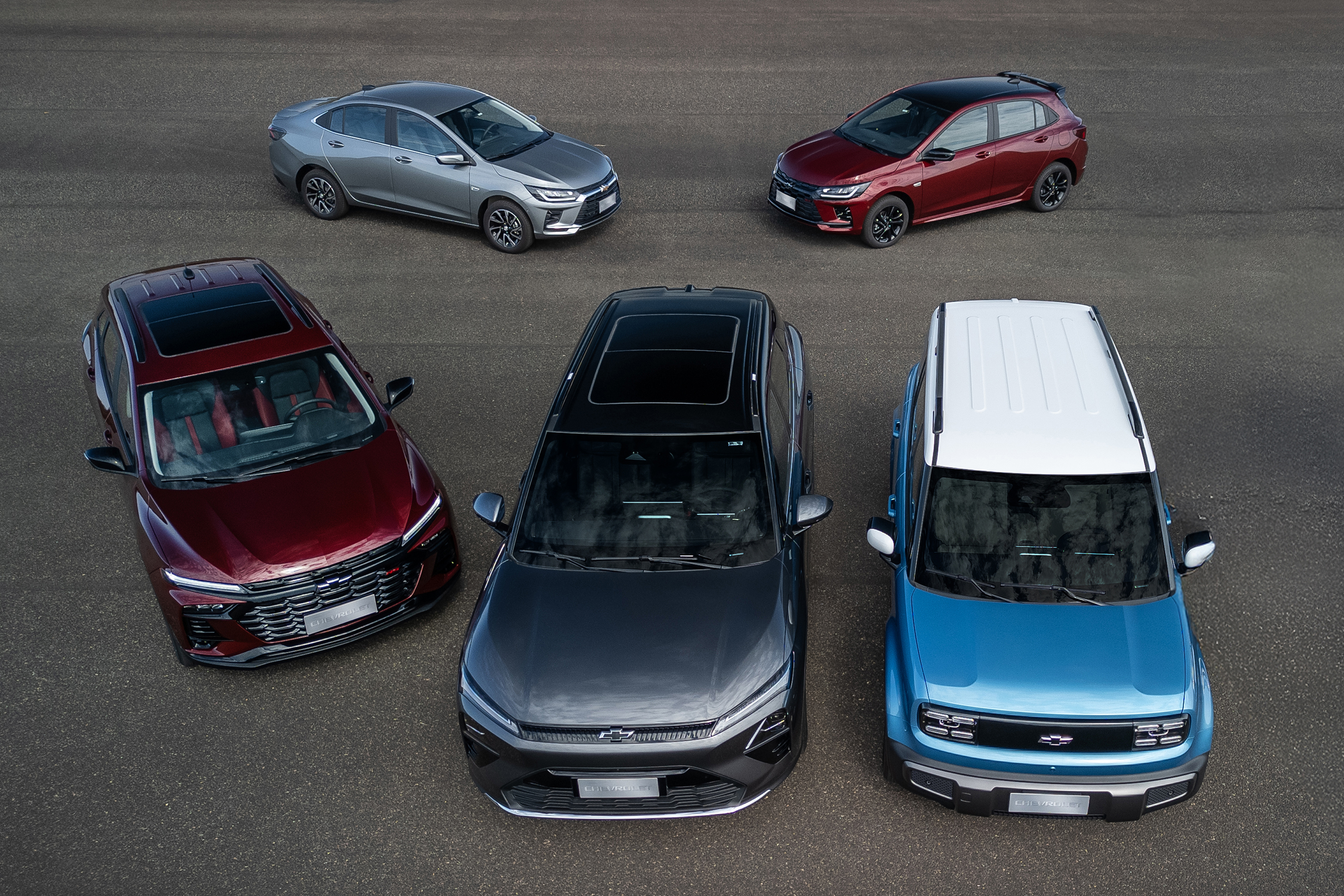 Chevrolet apresenta os novos Onix, Onix Plus, Tracker, Spark e Captiva